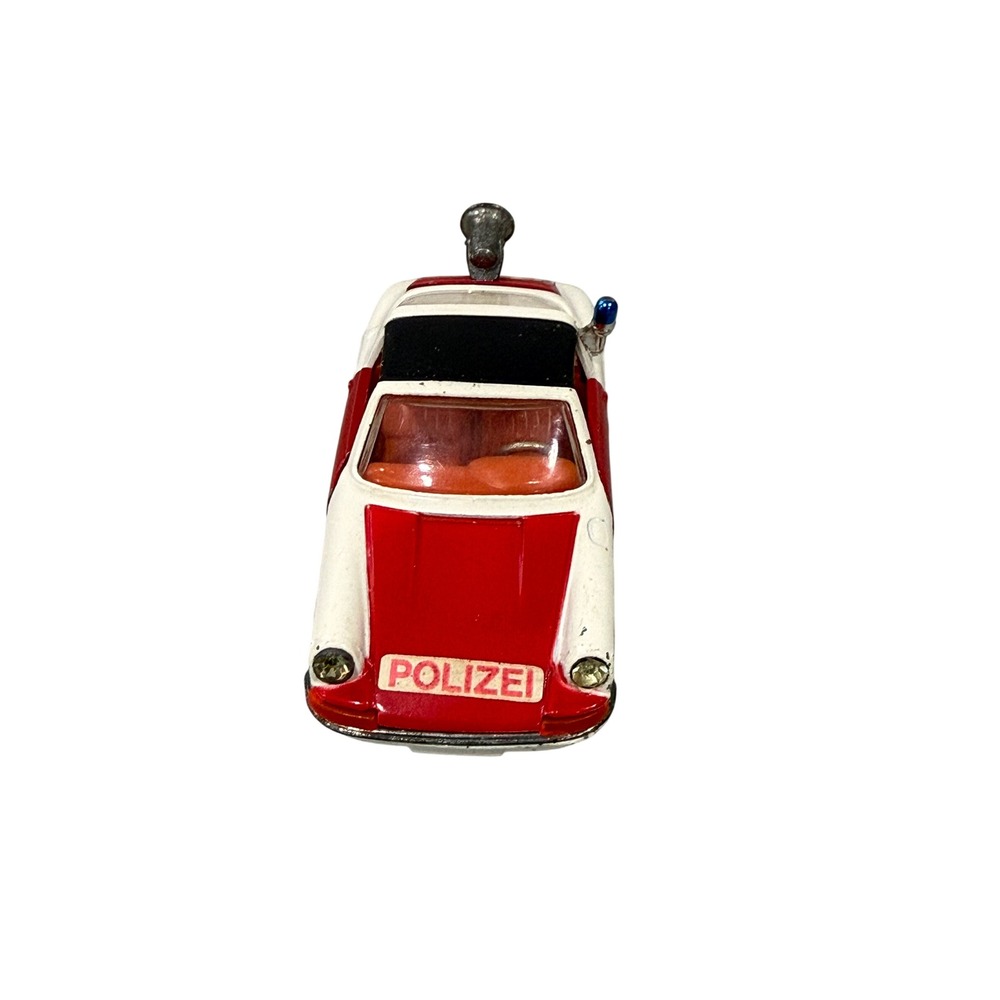 Vintage Corgi Toys Whizzwheels Porsche Targa 911S Polizei Police Car White Red - Picture 2 of 7